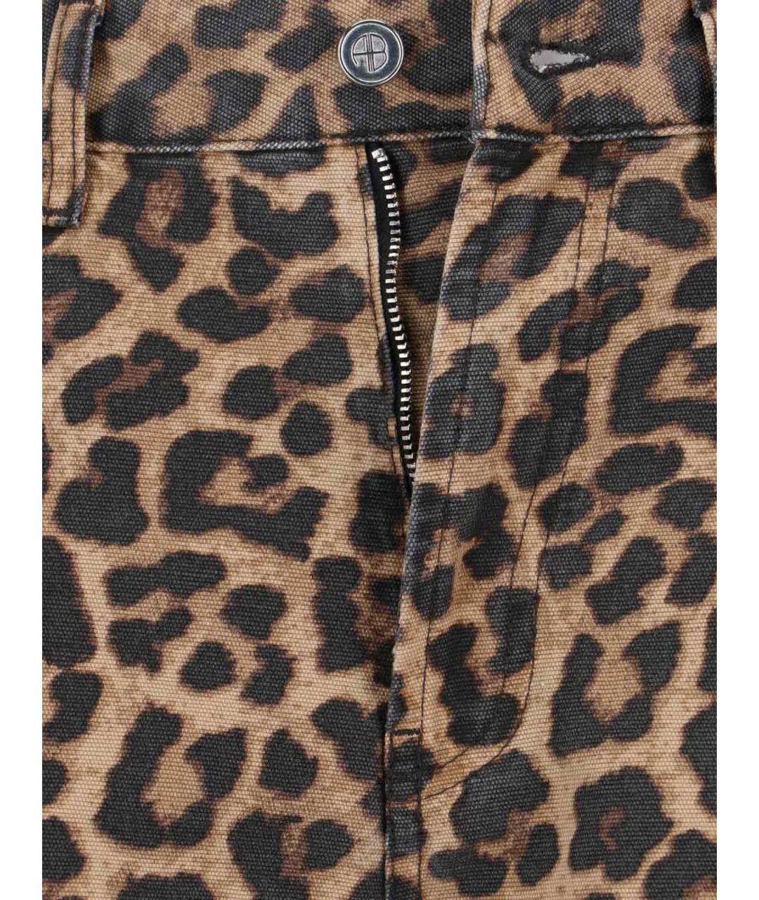 ANINE BING Мульти хлопковые прямые джинсы, фото 5