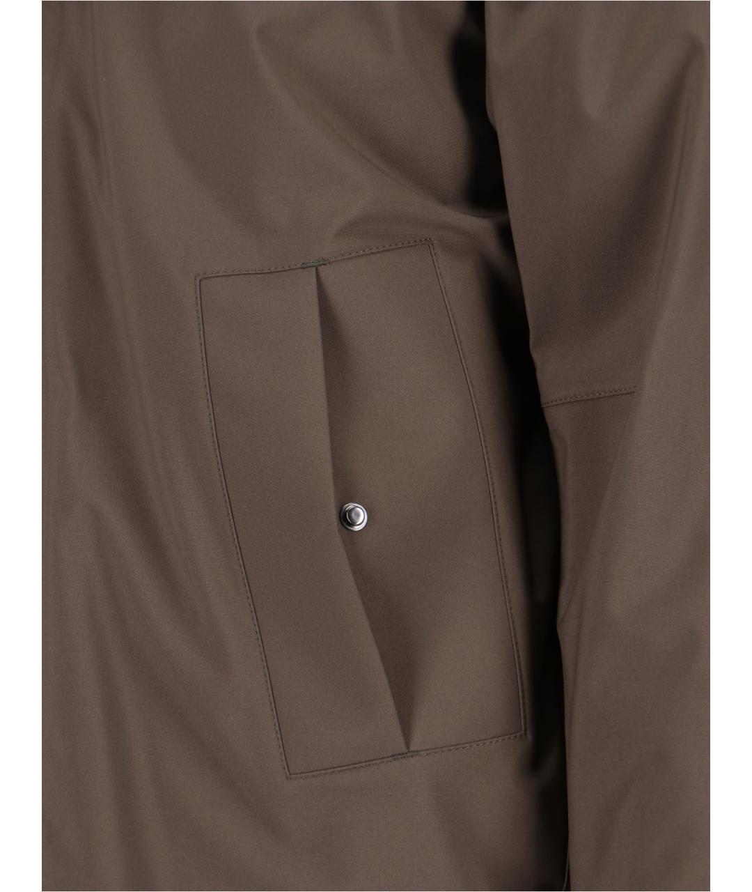 K-WAY Коричневая полиэстеровая куртка, фото 3