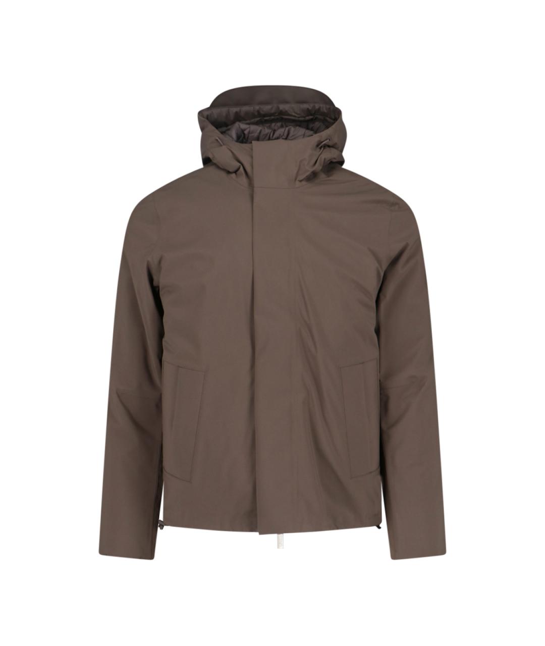 K-WAY Коричневая полиэстеровая куртка, фото 1