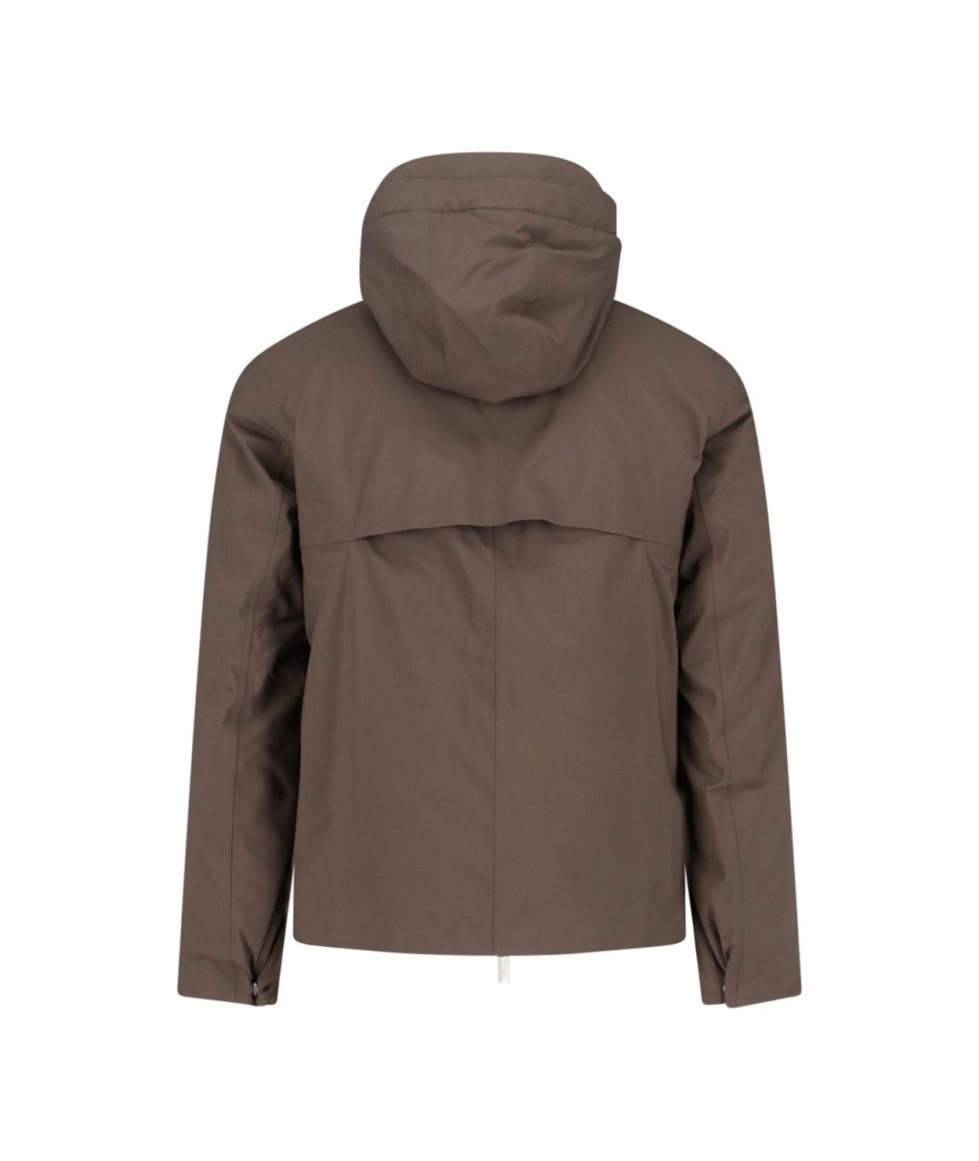K-WAY Коричневая полиэстеровая куртка, фото 2
