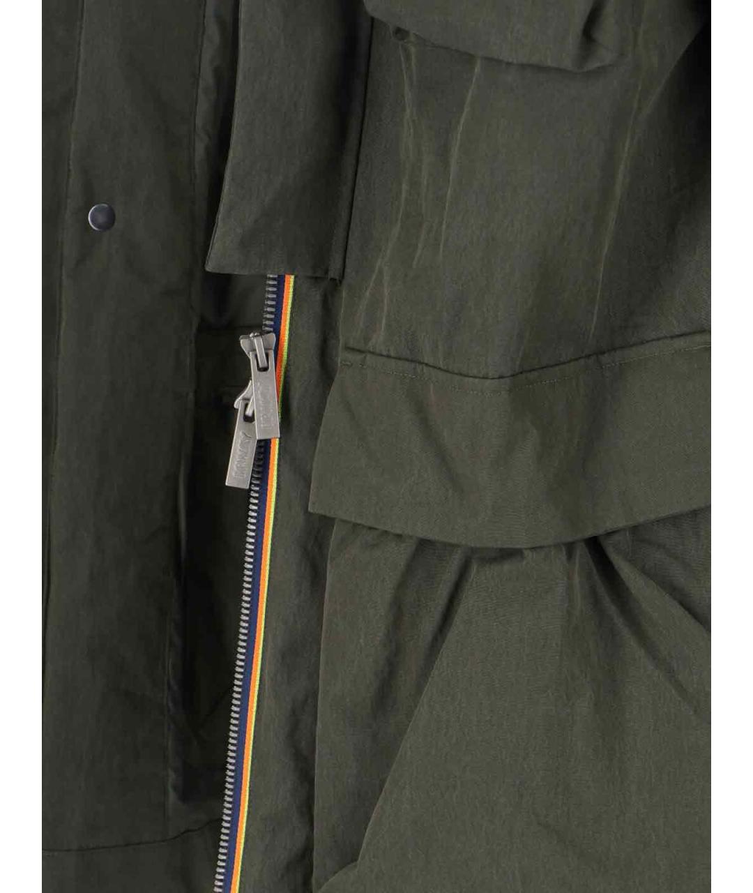 K-WAY Зеленая полиэстеровая куртка, фото 5