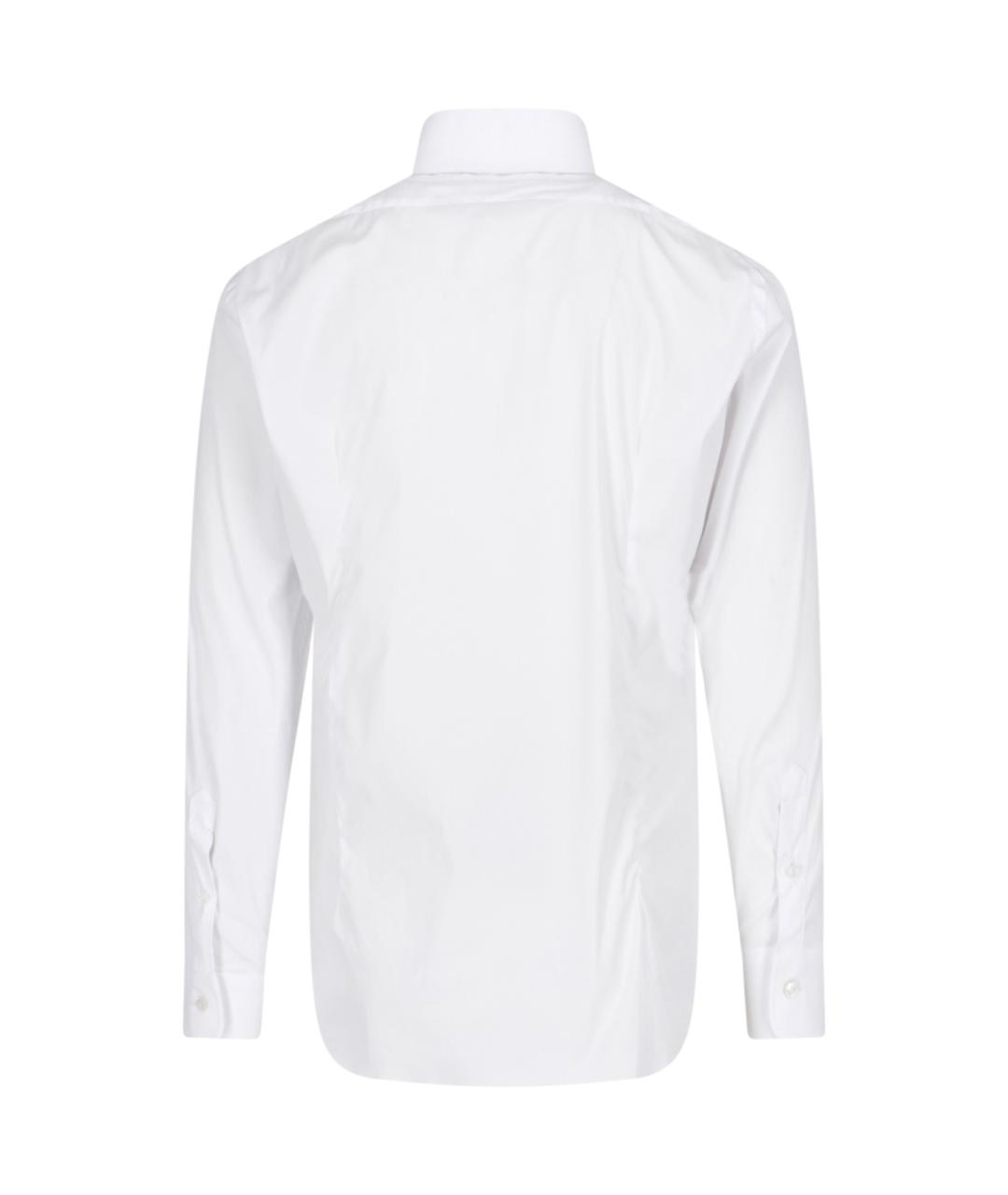 BARBA Белая хлопковая классическая рубашка, фото 2