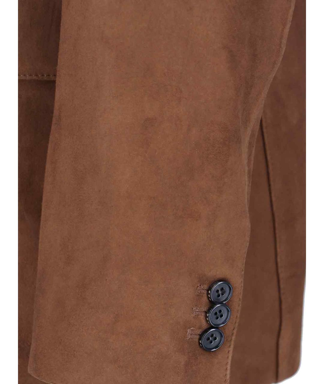 TONYWACK Коричневый замшевый пиджак, фото 3