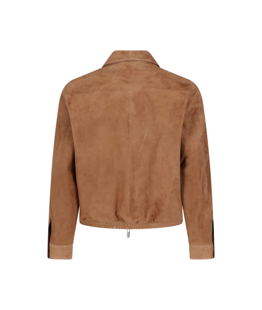 TONYWACK Коричневая замшевая куртка, фото 2