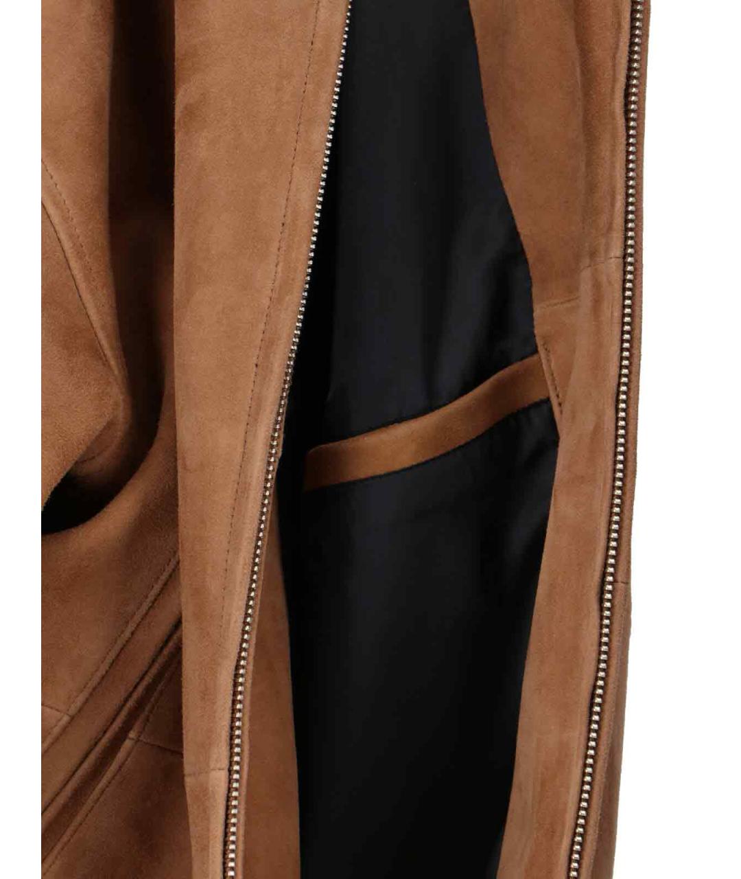 TONYWACK Коричневая замшевая куртка, фото 5