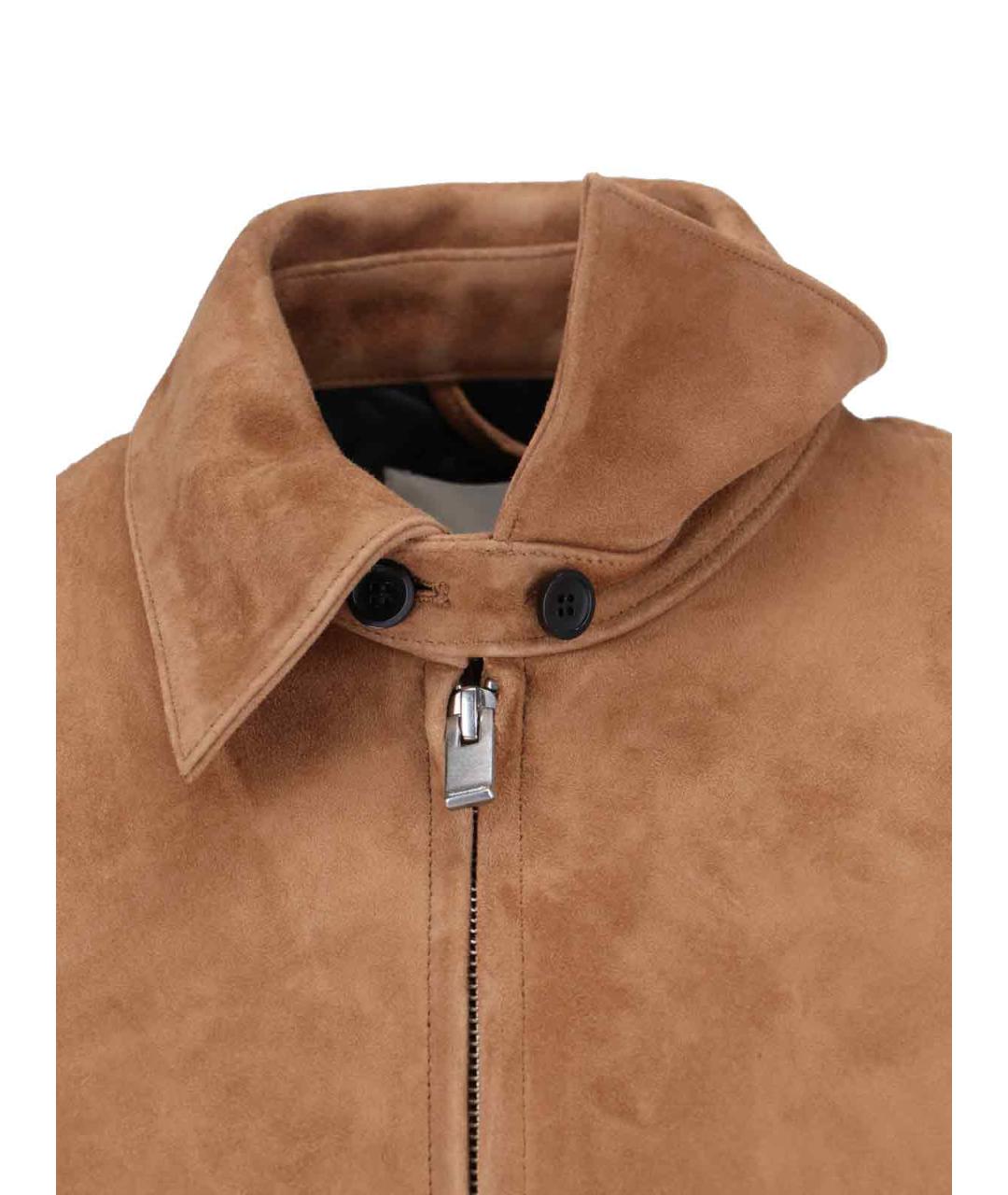 TONYWACK Коричневая замшевая куртка, фото 4