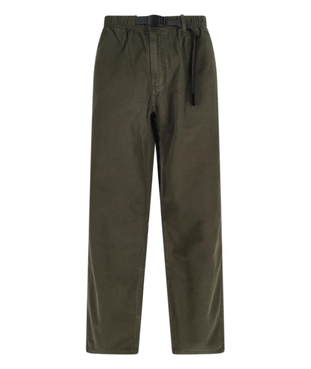 GRAMICCI Зеленые хлопковые повседневные брюки, фото 1