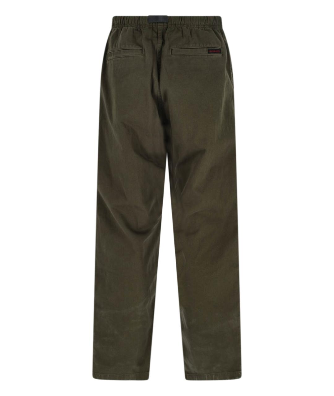 GRAMICCI Зеленые хлопковые повседневные брюки, фото 2