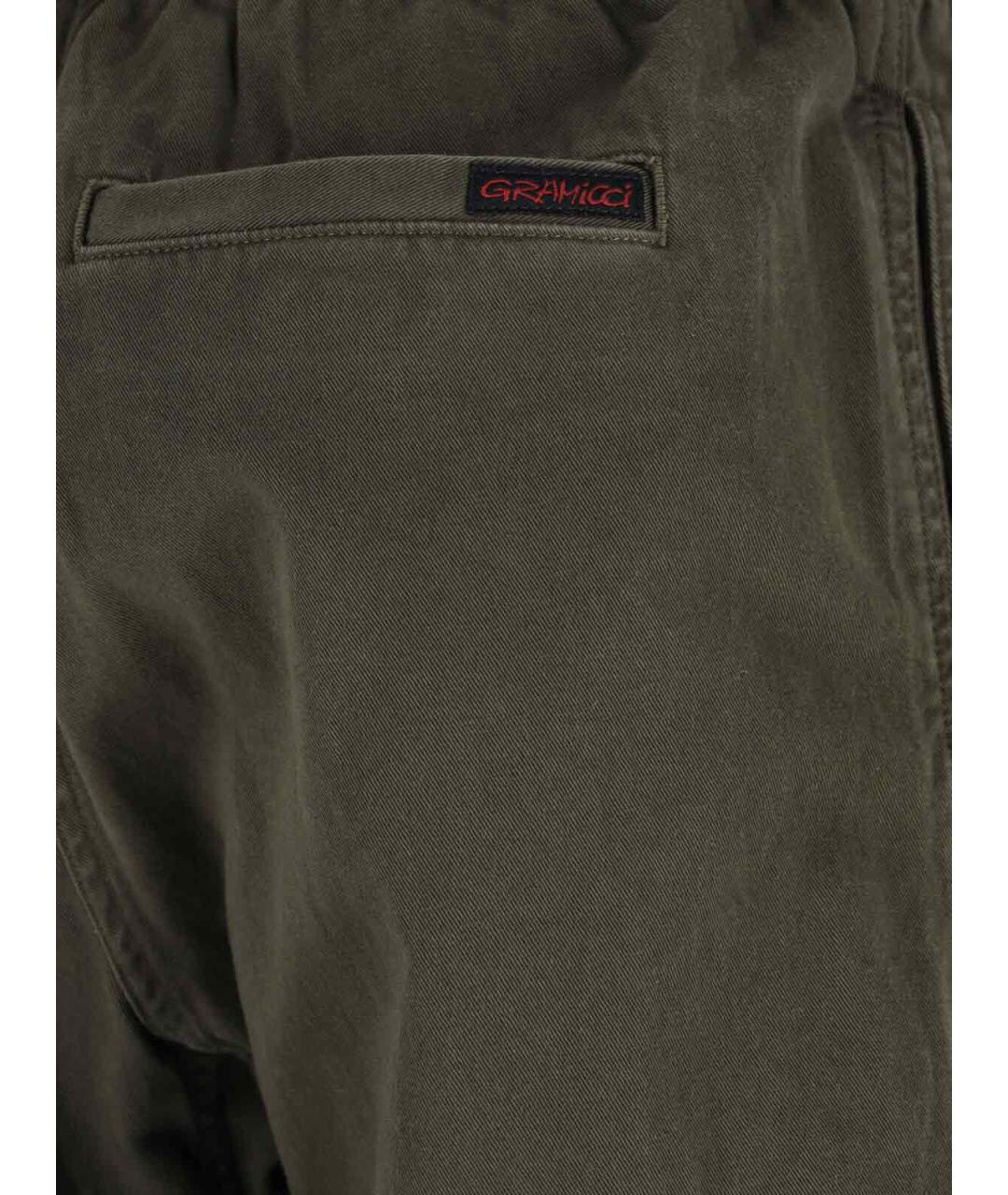 GRAMICCI Зеленые хлопковые повседневные брюки, фото 4
