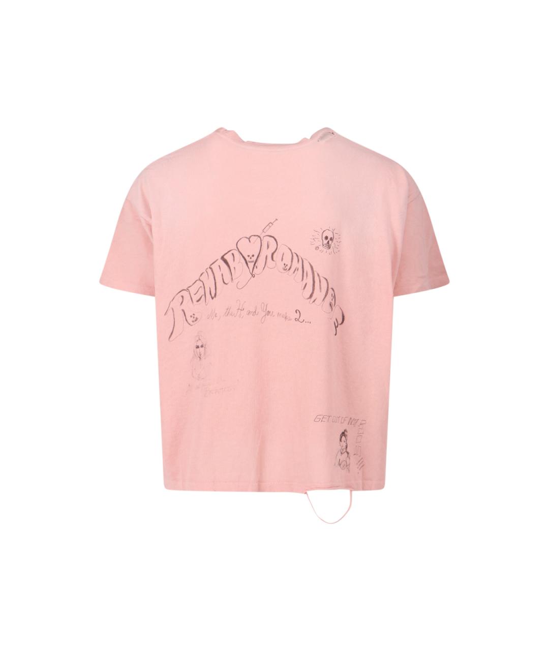 PALY Розовая хлопковая футболка, фото 2