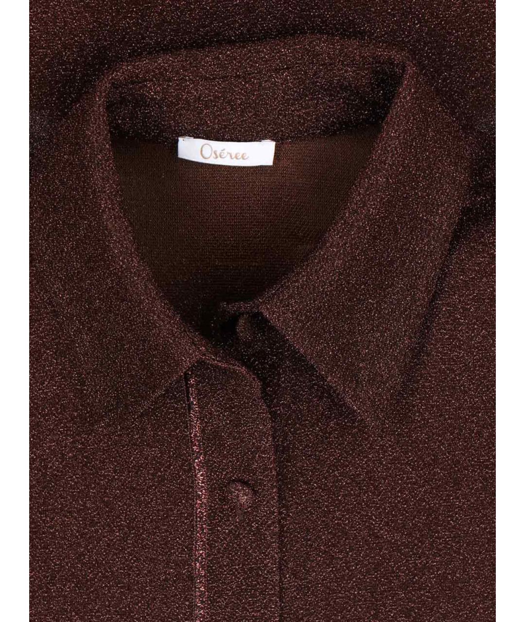 OSEREE Коричневая полиамидовая рубашка, фото 4