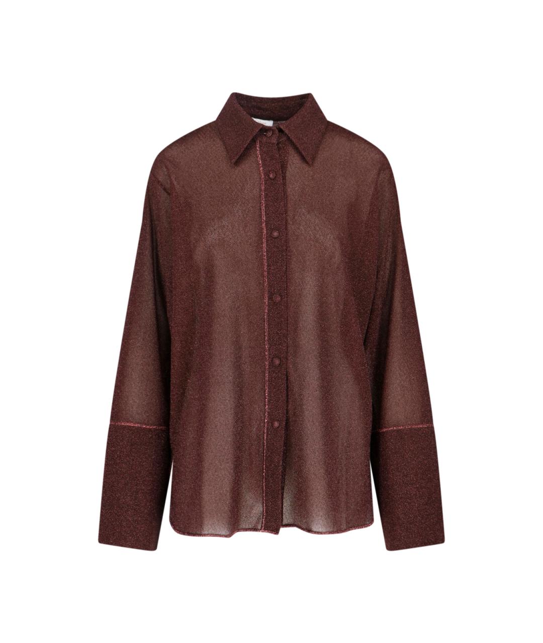 OSEREE Коричневая полиамидовая рубашка, фото 1