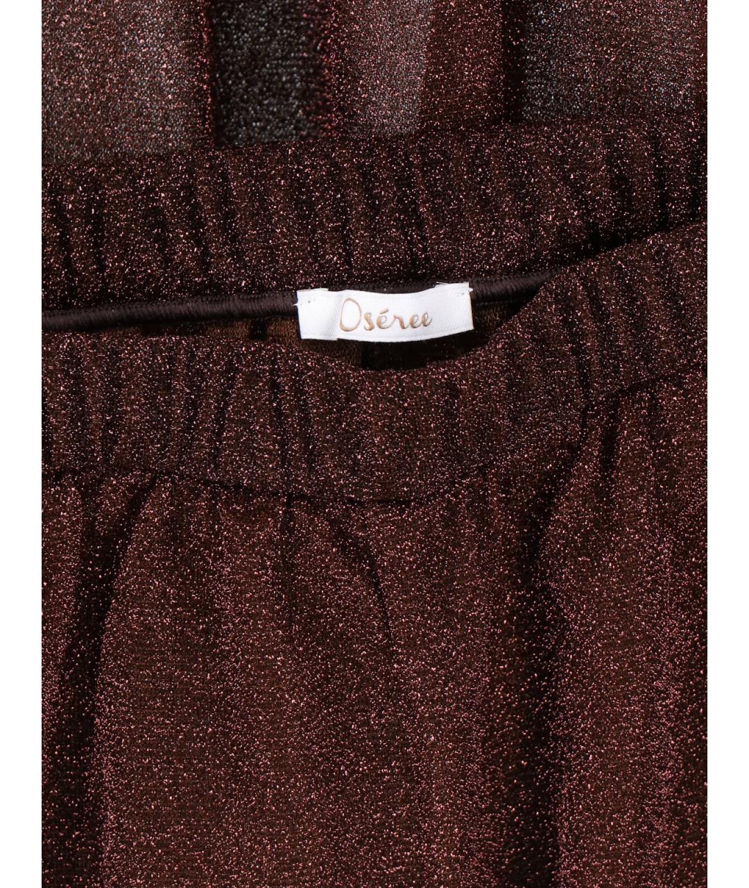 OSEREE Коричневые прямые брюки, фото 3