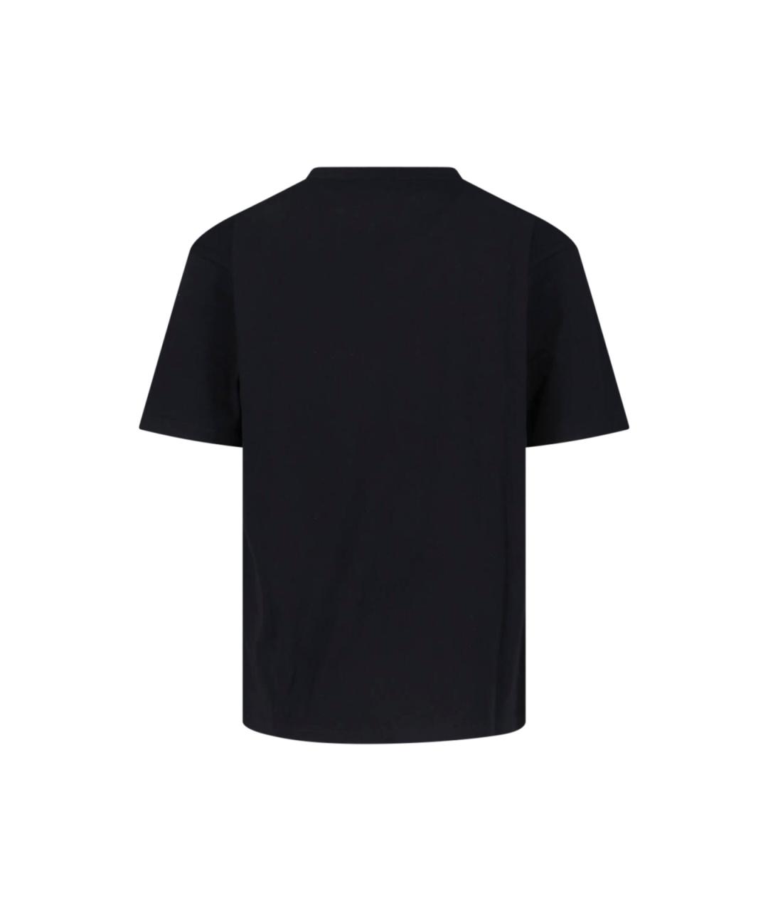 VALENTINO Черная хлопковая футболка, фото 2