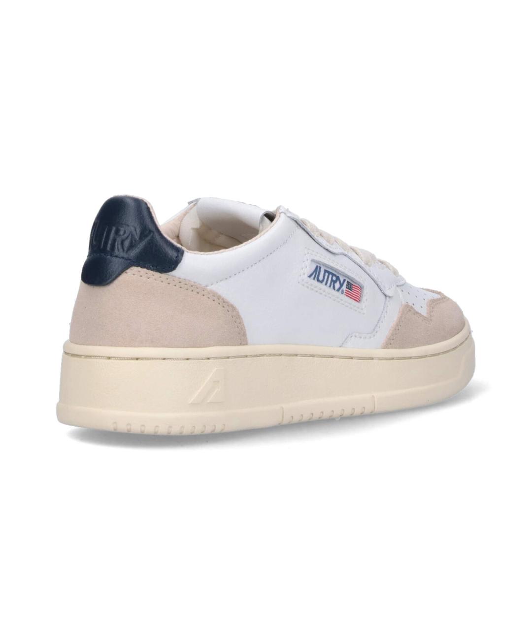 AUTRY Белые кожаные кроссовки, фото 4