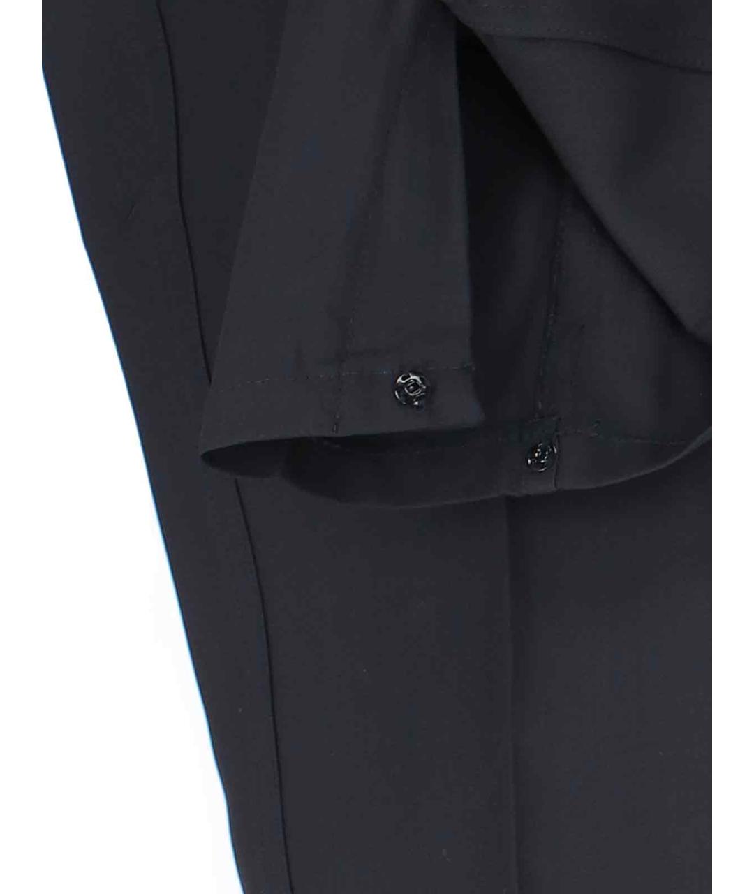 SETCHU Черные шерстяные прямые брюки, фото 5