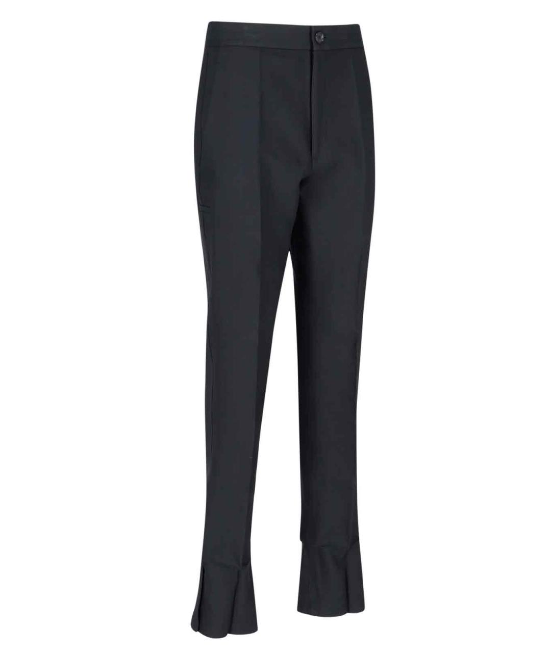 SETCHU Черные шерстяные прямые брюки, фото 2