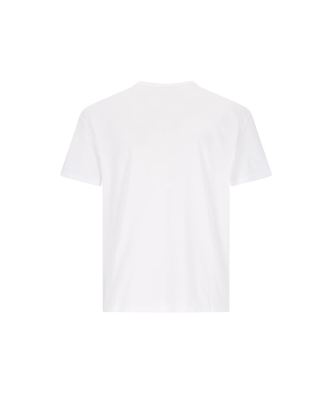 MAISON MARGIELA Белая хлопковая футболка, фото 2