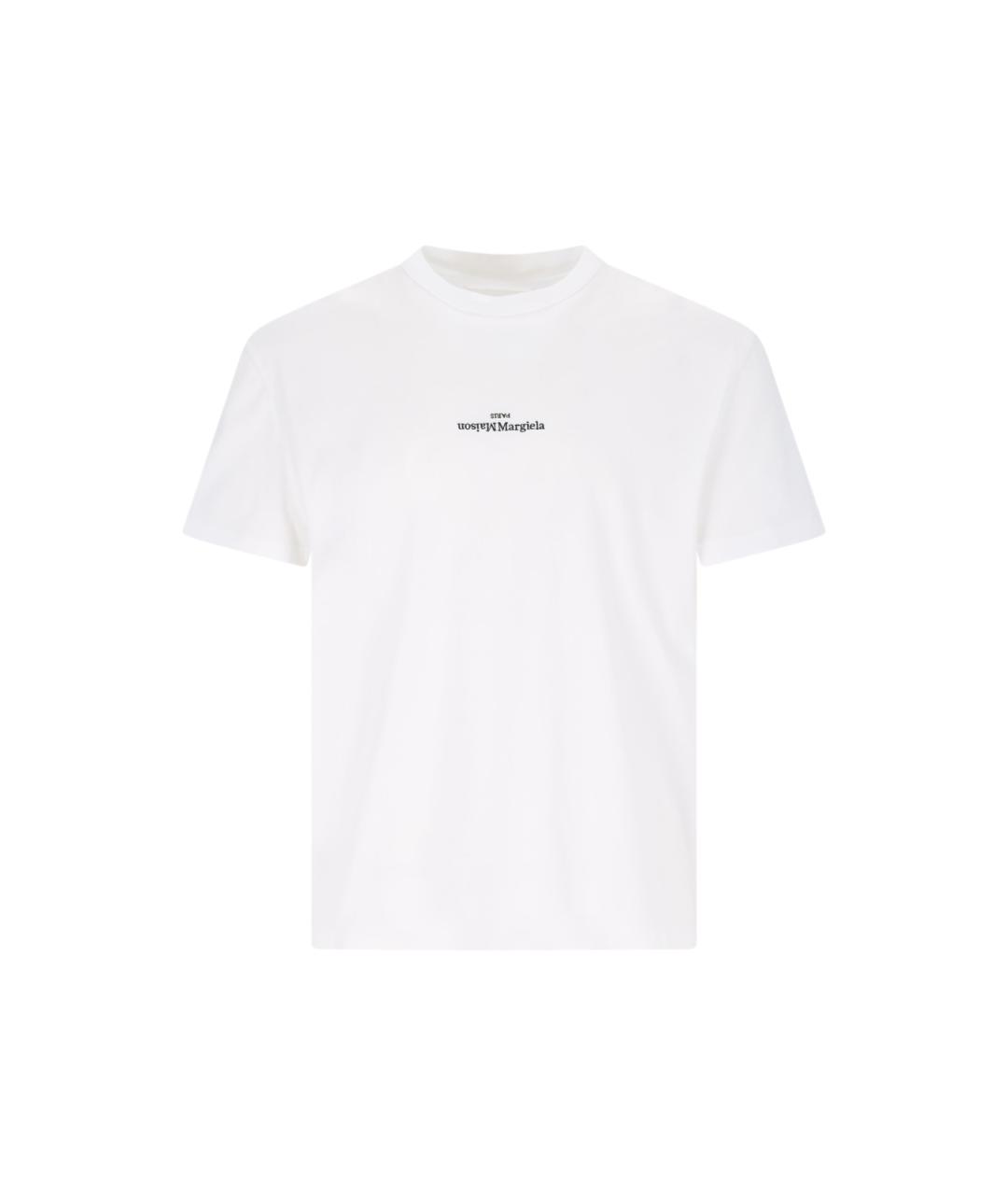 MAISON MARGIELA Белая хлопковая футболка, фото 1