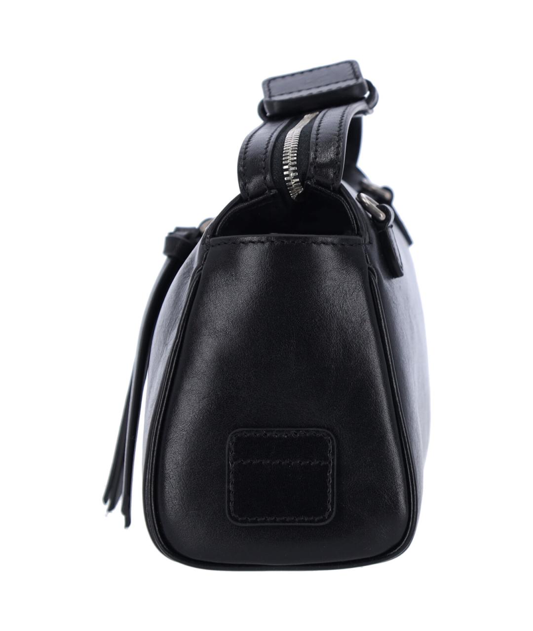 DOLCE&GABBANA Черная кожаная сумка через плечо, фото 5