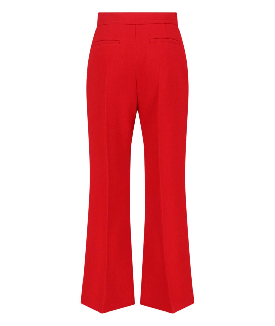 VALENTINO Красные прямые брюки, фото 2