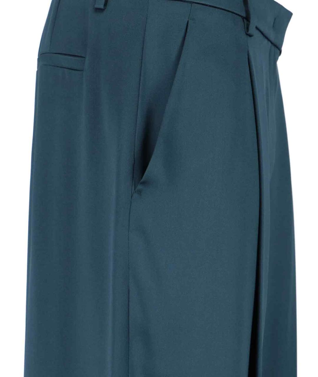 GIORGIO ARMANI Зеленые прямые брюки, фото 4