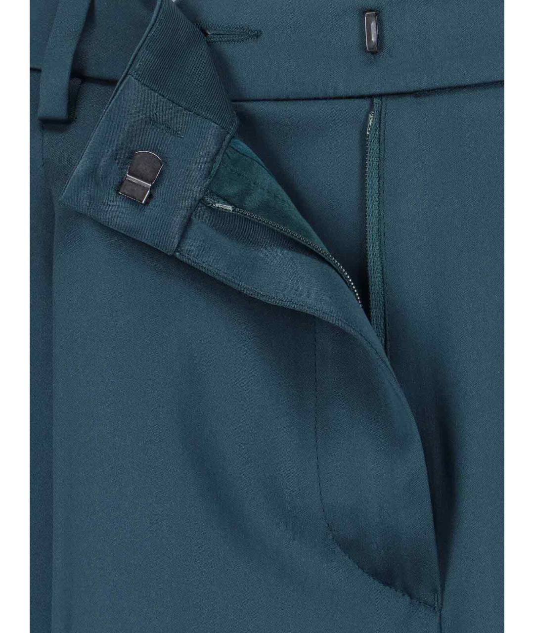 GIORGIO ARMANI Зеленые прямые брюки, фото 5