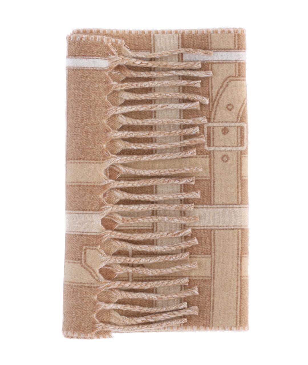 BURBERRY Бежевый кашемировый шарф, фото 2