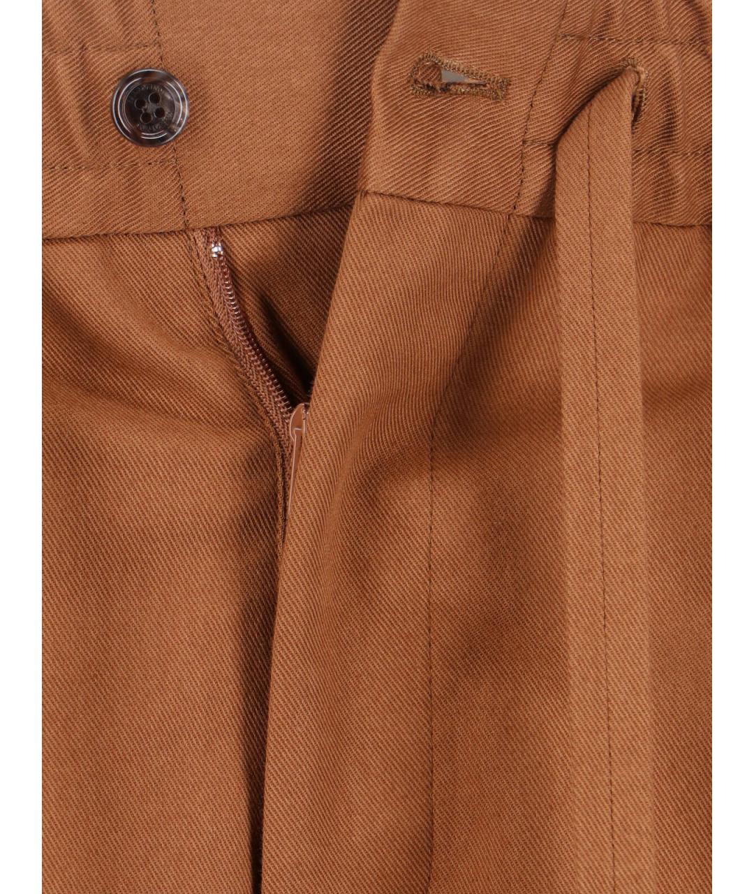 VALENTINO Коричневые повседневные брюки, фото 5