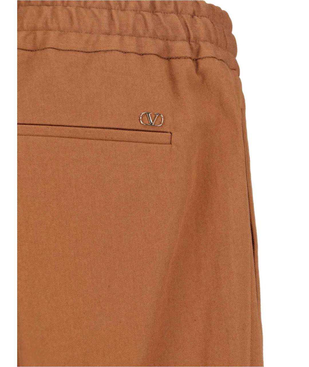 VALENTINO Коричневые повседневные брюки, фото 4
