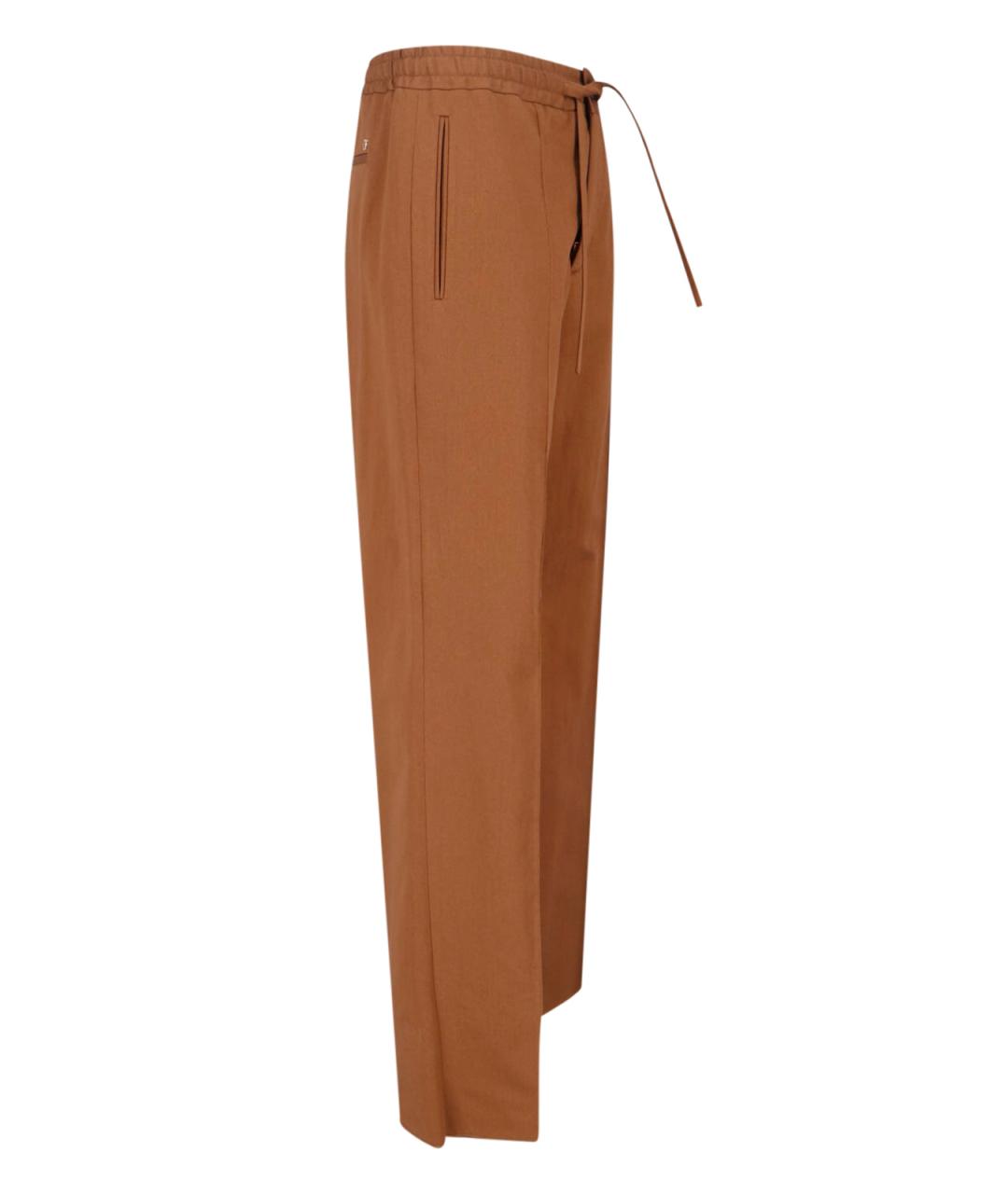 VALENTINO Коричневые повседневные брюки, фото 3
