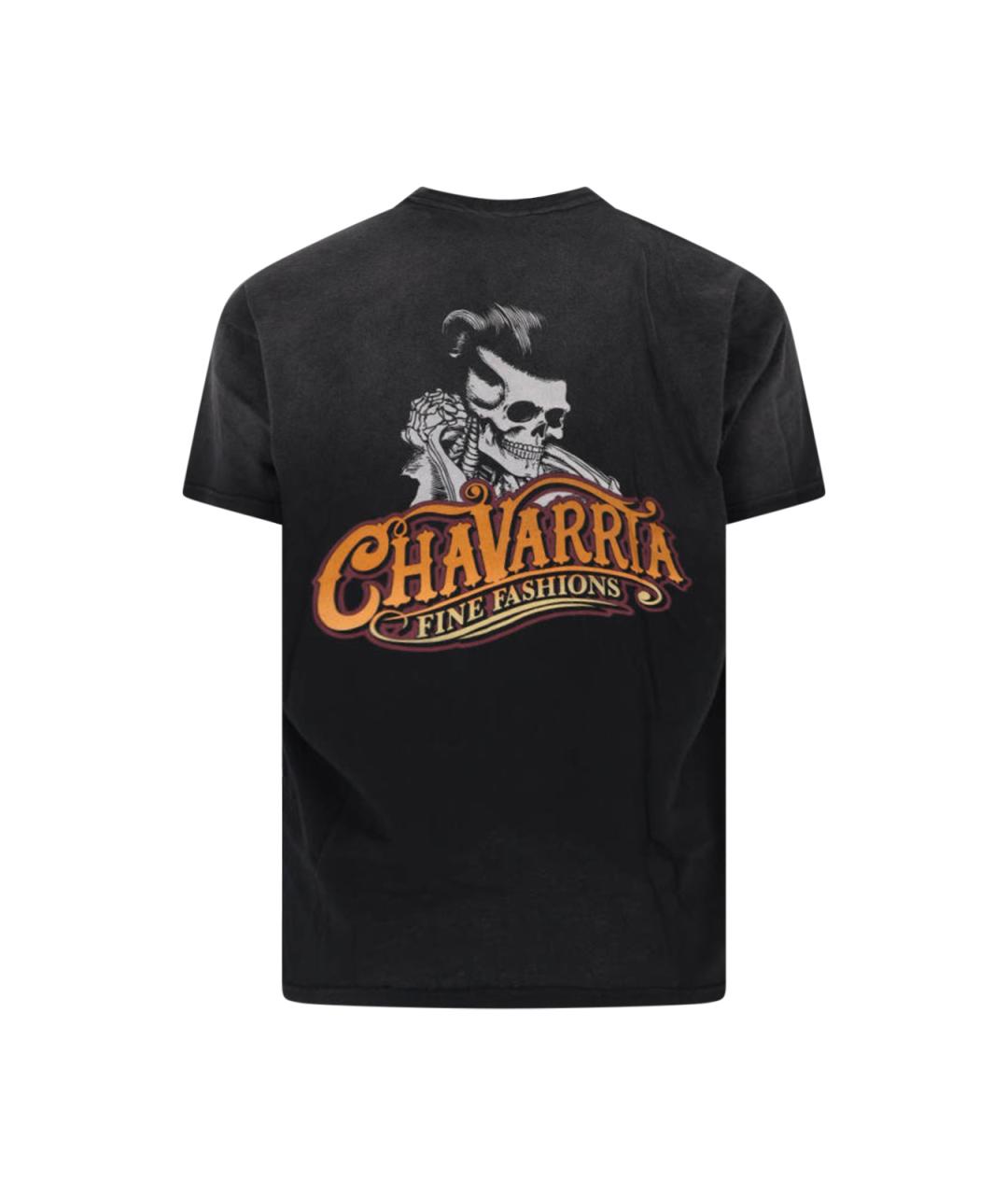 WILLY CHAVARRIA Черная хлопковая футболка, фото 2