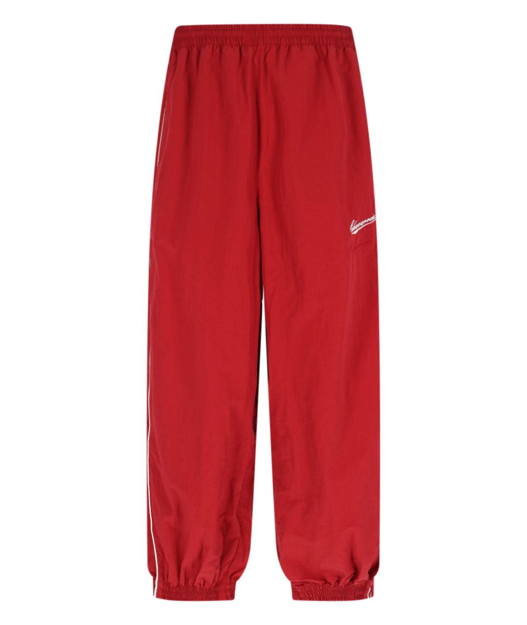 WILLY CHAVARRIA Красные полиамидовые повседневные брюки, фото 1