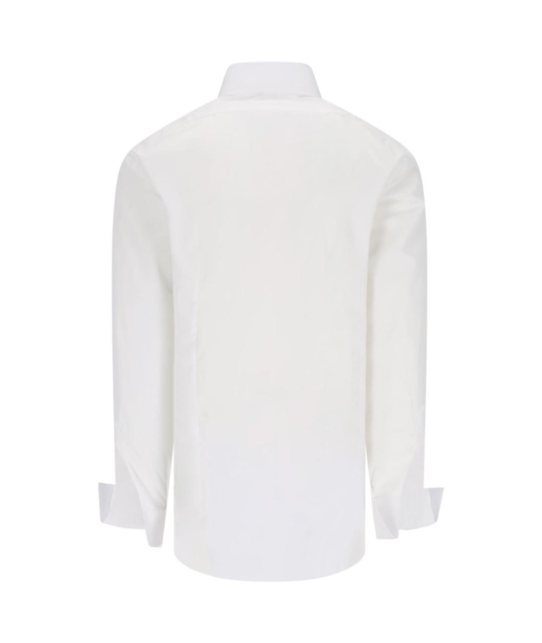 BARBA Белая хлопковая классическая рубашка, фото 2