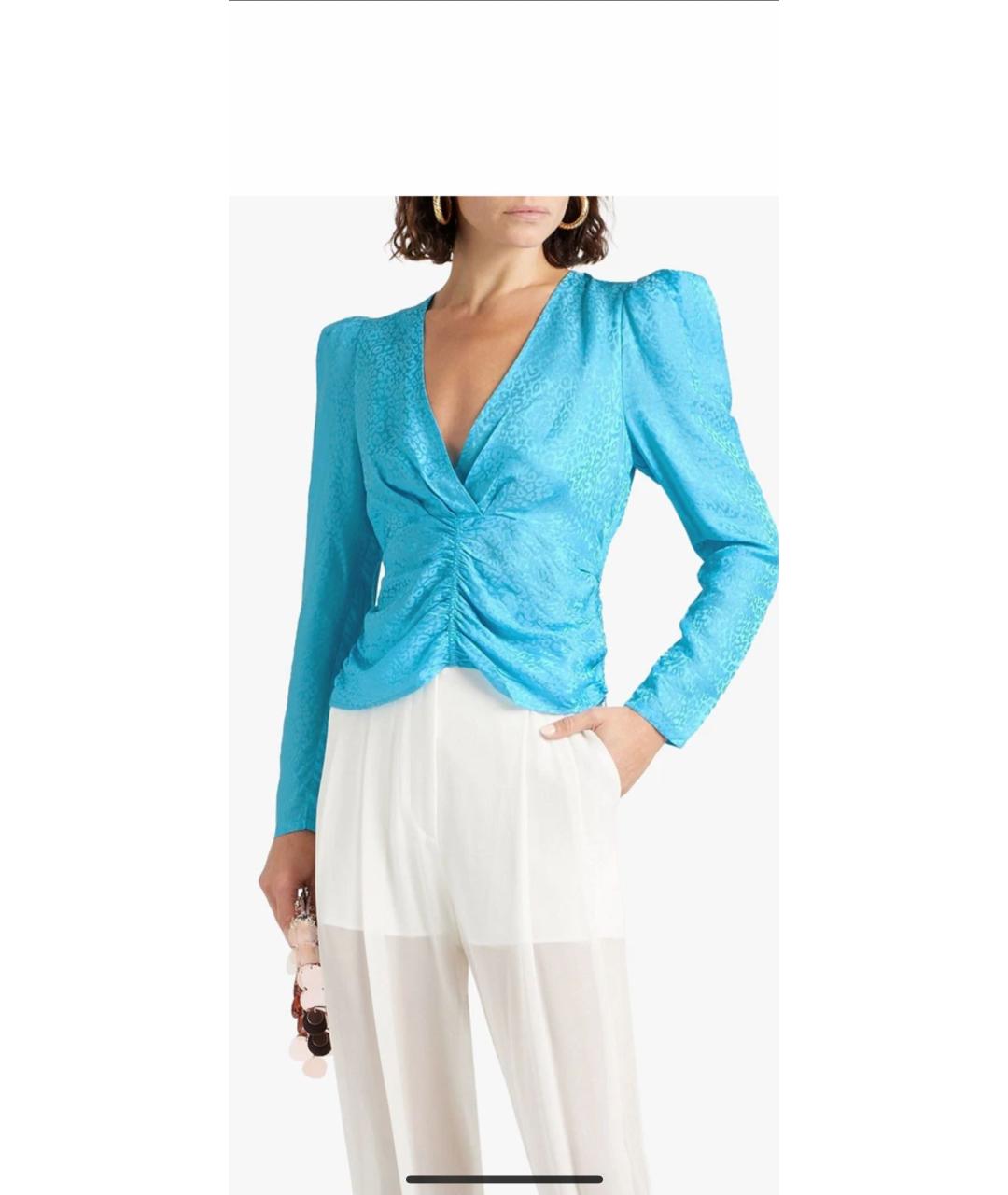 ALEXANDRE VAUTHIER Голубые кожаные сапоги, фото 3