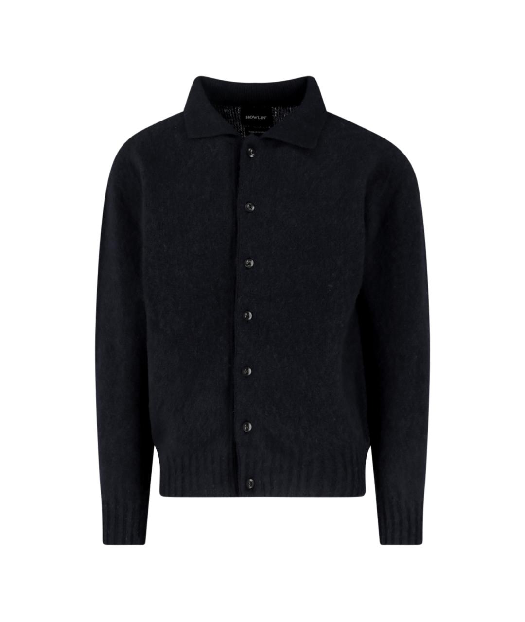 HOWLIN Черный шерстяной кардиган, фото 1