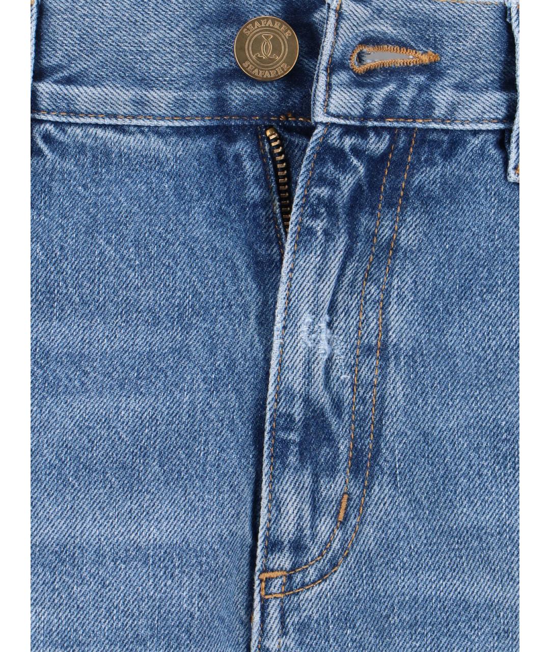 SEAFARER Синие хлопковые джинсы клеш, фото 5