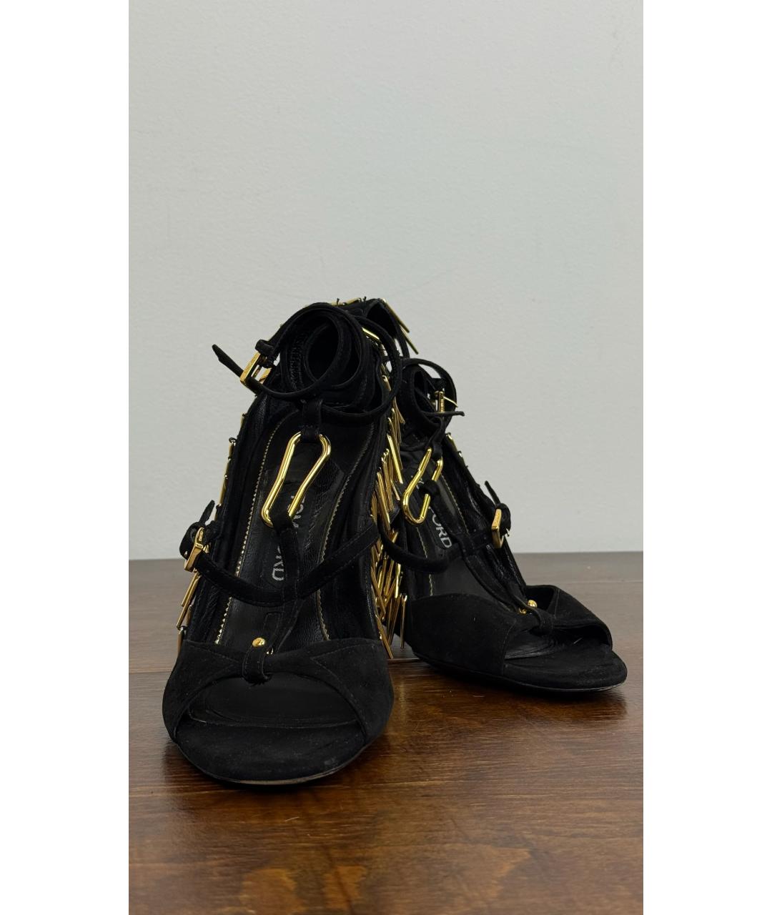 TOM FORD Черные замшевые туфли, фото 3