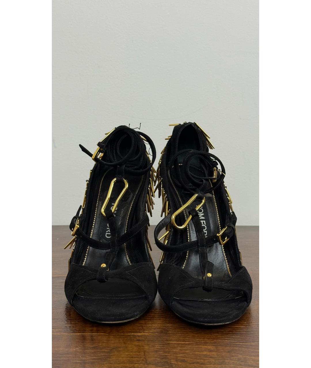 TOM FORD Черные замшевые туфли, фото 2