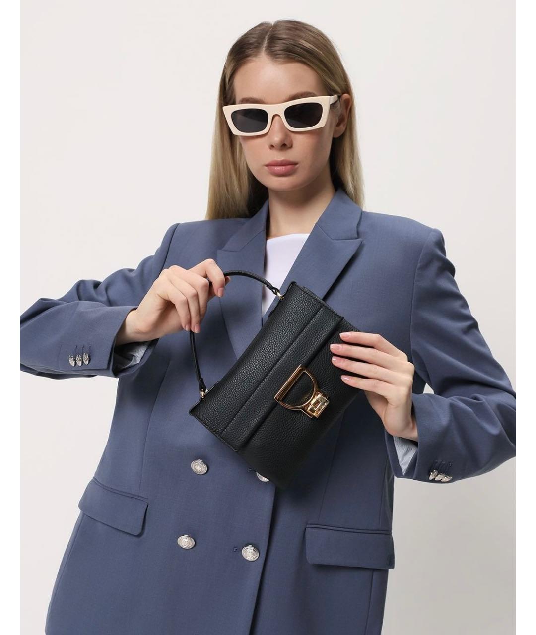 COCCINELLE Черная кожаная сумка через плечо, фото 8