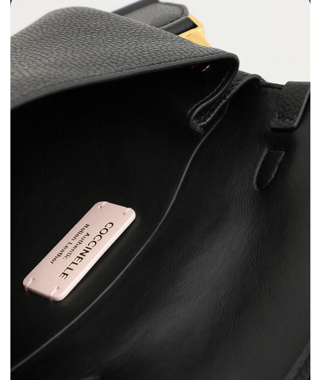 COCCINELLE Черная кожаная сумка через плечо, фото 7