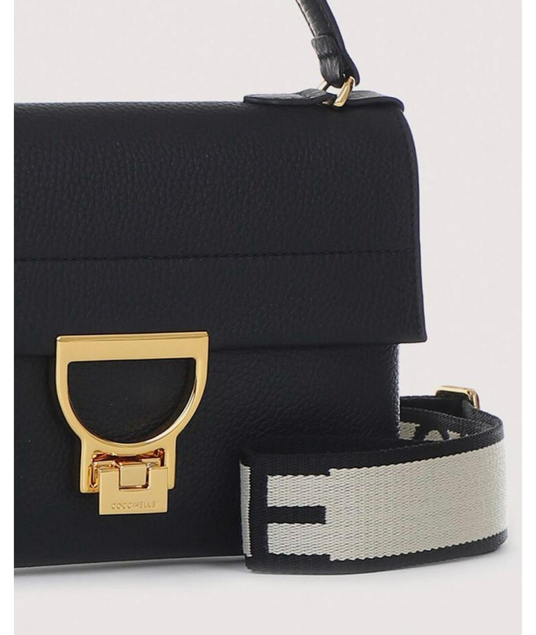 COCCINELLE Черная кожаная сумка через плечо, фото 6