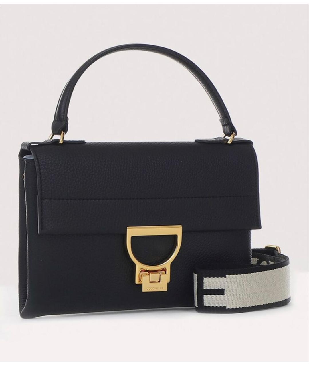 COCCINELLE Черная кожаная сумка через плечо, фото 2