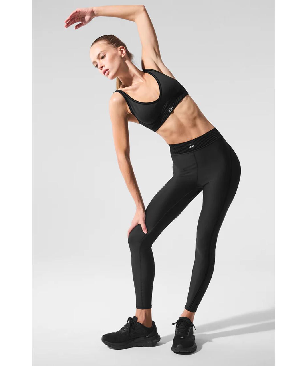 ALO YOGA Черный полиэстеровый спортивные костюмы, фото 5