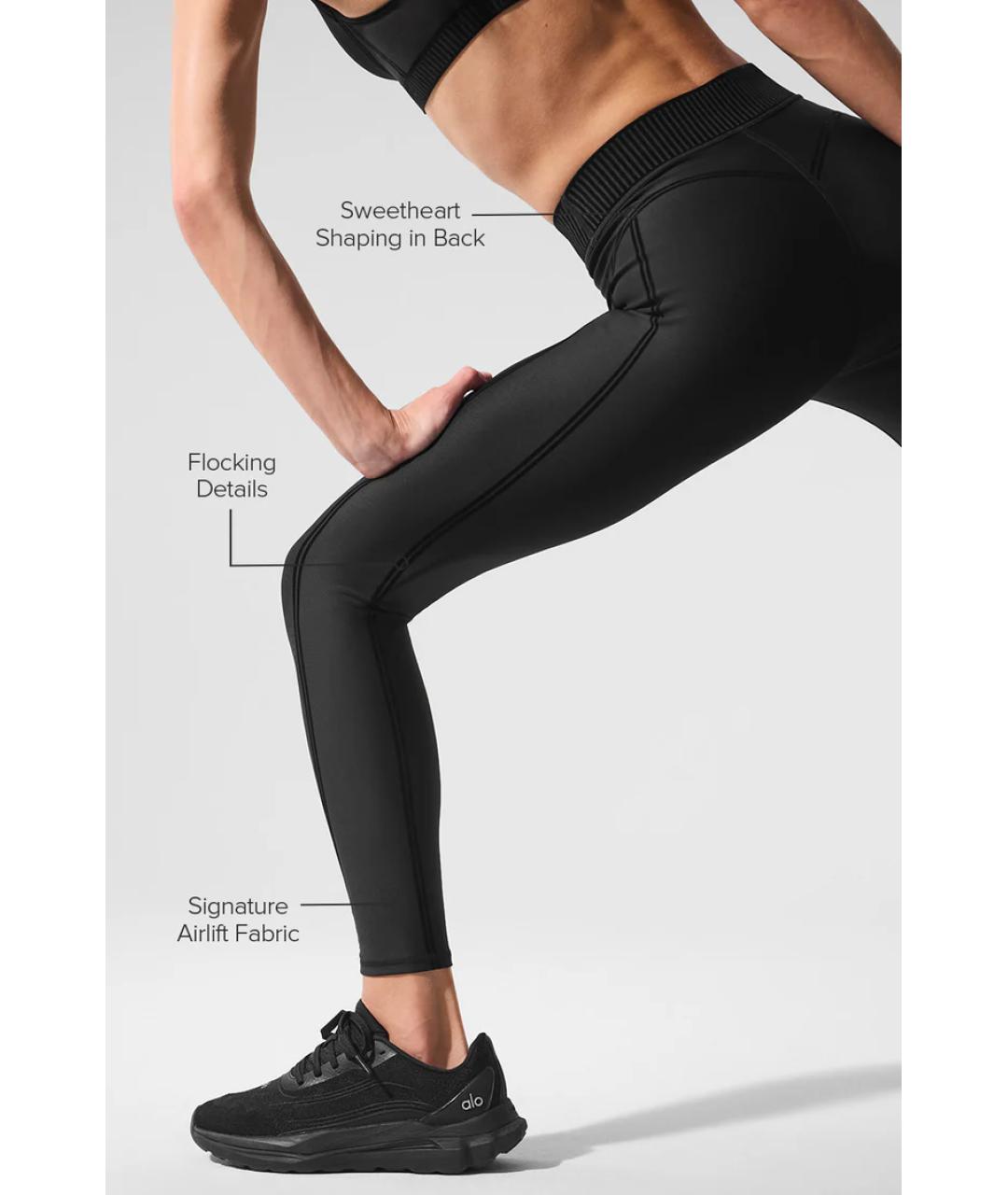 ALO YOGA Черный полиэстеровый спортивные костюмы, фото 3