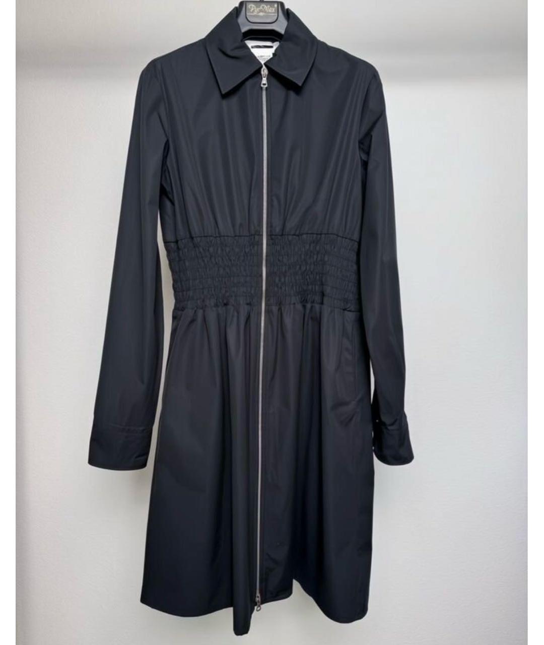 SPORTMAX Черное хлопковое повседневное платье, фото 6