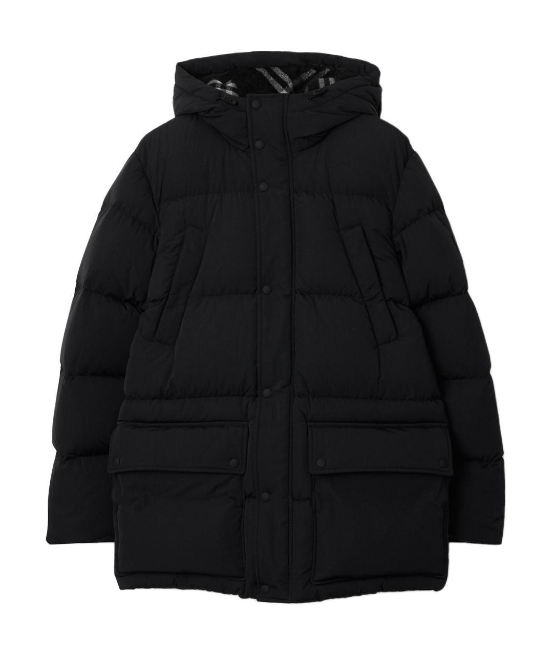 BURBERRY Черный пуховик, фото 1