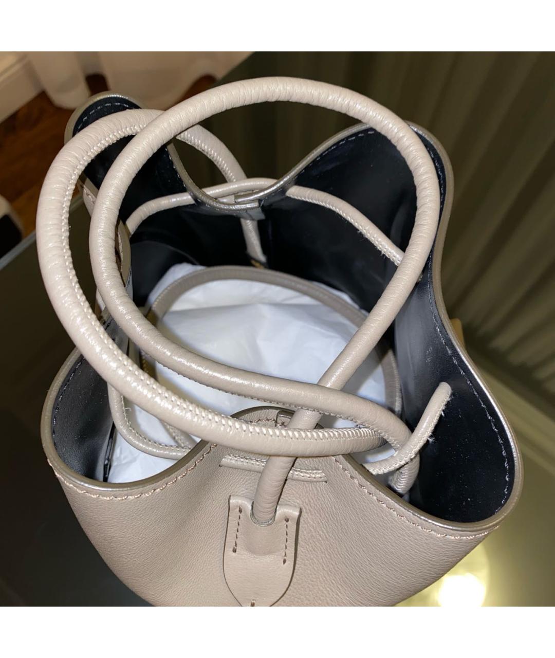 TOM FORD Бежевая кожаная сумка через плечо, фото 5