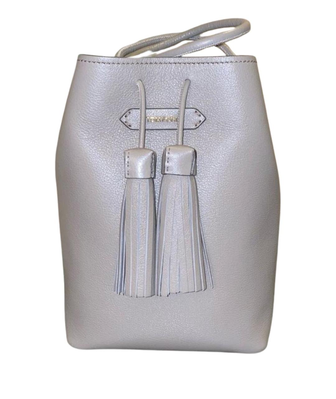 TOM FORD Бежевая кожаная сумка через плечо, фото 1