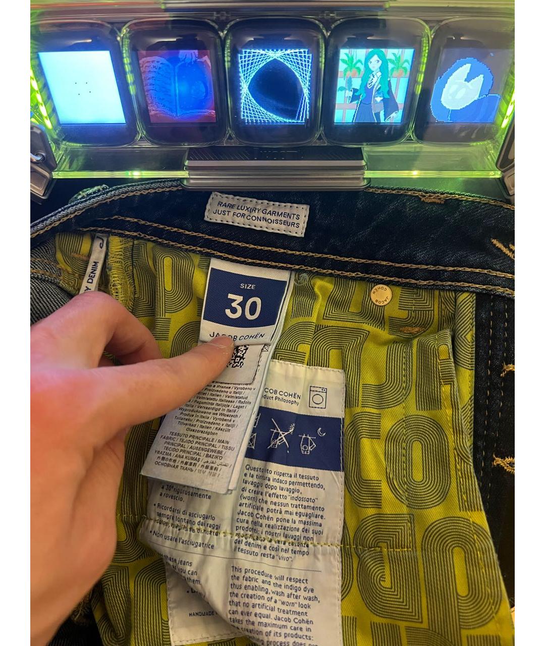 JACOB COHEN Синие хлопковые джинсы скинни, фото 7